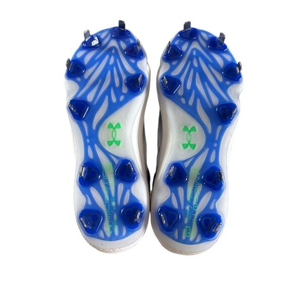 Under Armour Men's Yard Low Turf Baseball Shoe, Royal White & Blue New with tag - Picture 6 of 7
